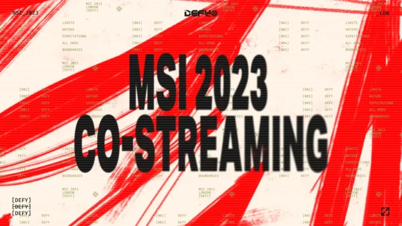 MSI 2023 will feature Co-streaming throughout the tournament