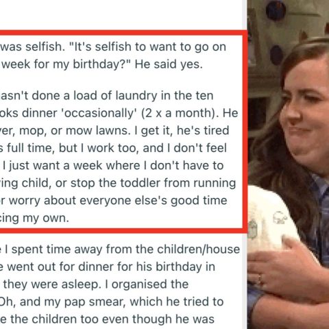 This Mom Asked To Take A Week-Long Vacation From Her Husband And Kids, And People Are Disgusted By Her Husband’s Reaction