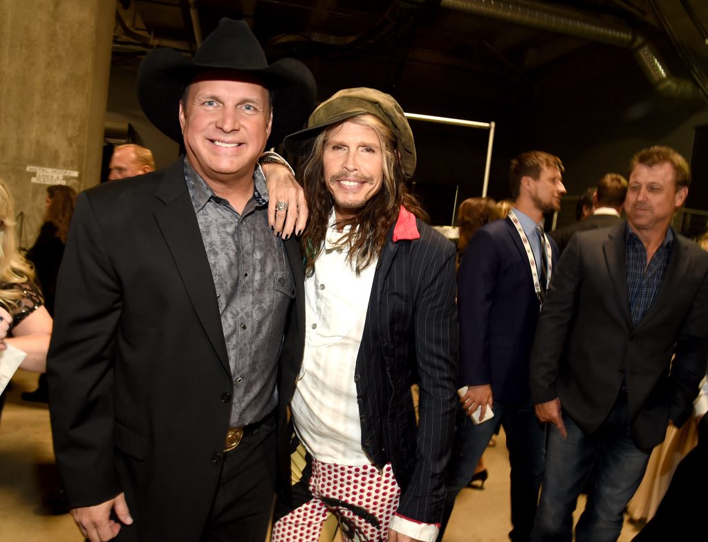 Garth Brooks claims he once ‘showered with’ Aerosmith’s Steven Tyler