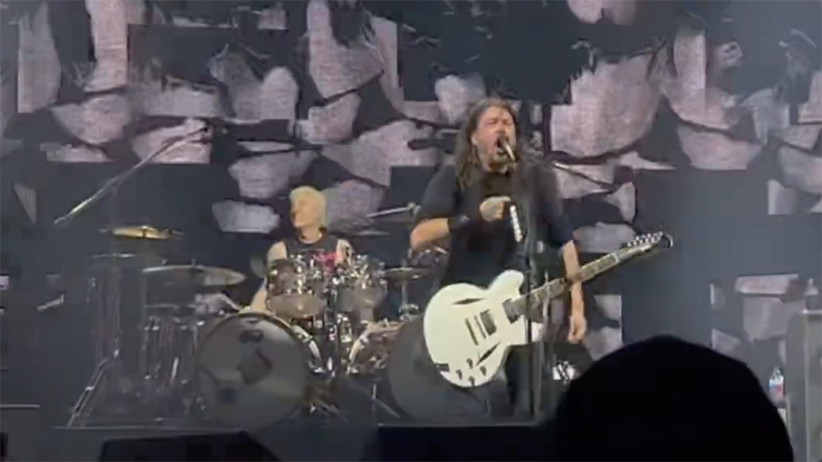 Watch Foo Fighters play their first show with new drummer Josh Freese – and is that Dave Grohl’s new Gibson DG-335 signature guitar?