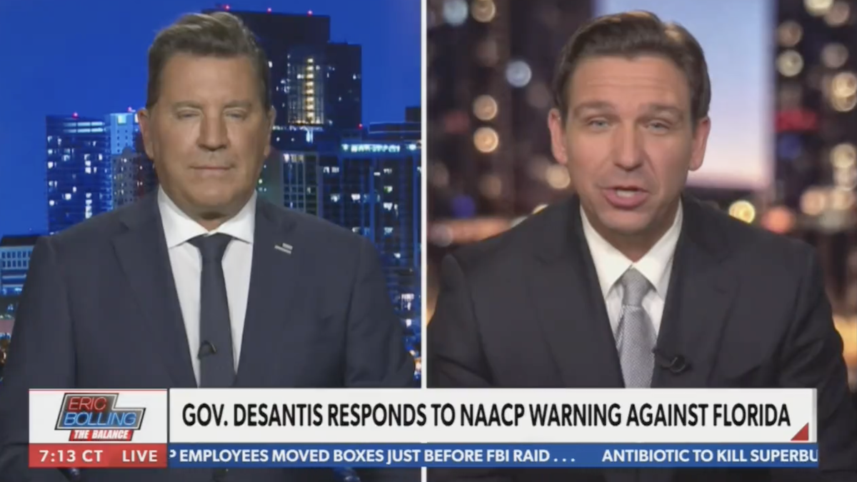 Ron DeSantis Has Another Technology Fail, This Time on Newsmax (Video)
