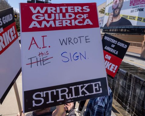 WGA Writers Strike Up Their Picket Signs
