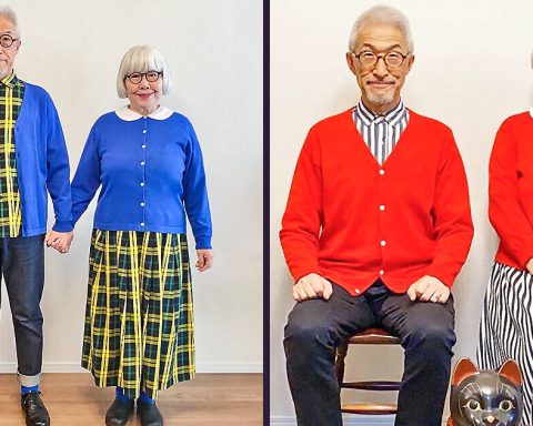 Meet a Japanese Couple Who’ve Been Married for 43 Years and Always Dress in Matching Outfits