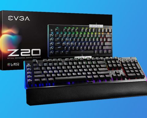 The popular EVGA Z20 optical mechanical keyboard drops to $60 at Best Buy