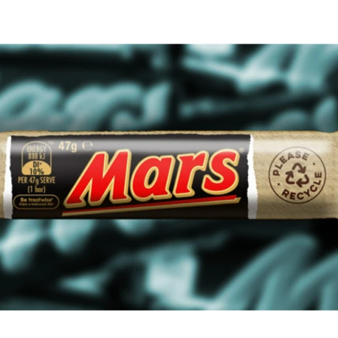 Mars bars undergo paper packaging trials in UK